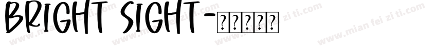 Bright Sight字体转换